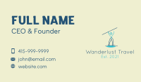 Javelin Thrower Athlete Business Card