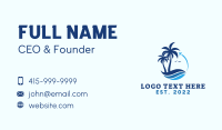 Summer Beach Ocean Business Card Design