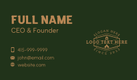 Vintage Bonfire Camping  Business Card