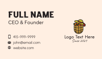 Orange Farm Basket Business Card Design