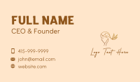 Female Natural Spa Business Card