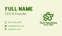 Green Army Star  Business Card