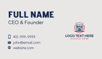 Logistics Truck Circle Business Card Design