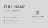 Male Barbershop Beard Business Card