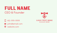 Red Lighthouse Watchtower Business Card