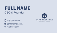 Tech Software Letter S Business Card Design