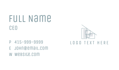 Architect Design Firm Business Card
