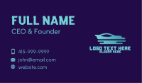 Professional Blue Car Business Card