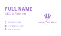 Paw Heart Dog Business Card