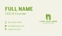 Negative Space Grass Business Card