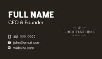 Classic Luxury Brand Business Card Design