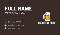 Pattern Beer Glass  Business Card Design