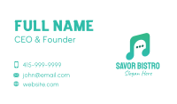 Songwriter Business Card example 1