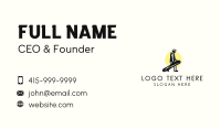 Sunset Snowboarder Guy Business Card