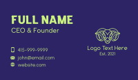 Ram Head Monoline Business Card Design