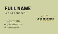 Industrial Business Wordmark Business Card Design