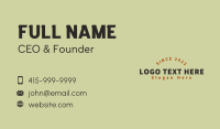 Industrial Business Wordmark Business Card