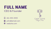 Minimalist Gaming Key  Business Card Image Preview