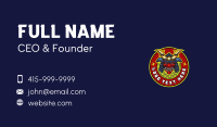 Demon Samurai Mask Business Card