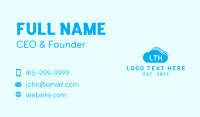 Blue Cloud Letter Business Card Design