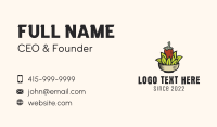 Natural Chili Pepper Bowl Business Card