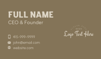 Classic Elegant Wordmark Business Card