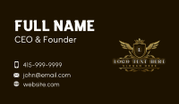 Luxury Crown Shield  Business Card