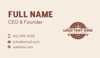 Tree Saw Lumber Business Card Design