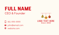 Decorative Christmas Decor Business Card