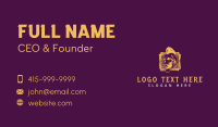 Yellow Skull Punk Business Card