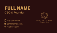 Ornament Luxury Spa Lettermark Business Card