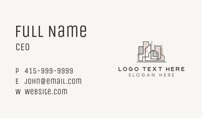 Real Estate Architecture Business Card