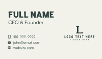 Business Industry Letter Business Card Design