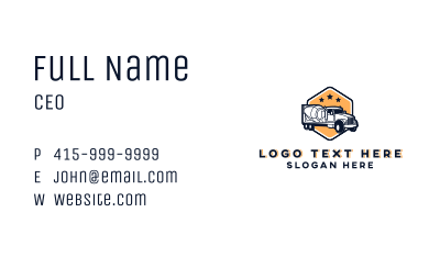 Cement Mixer Equipment Business Card Image Preview