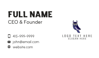 Violet Modern Owl Business Card