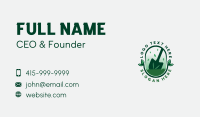 Garden Shovel Landscaping Business Card Design