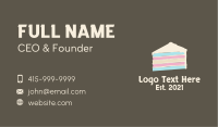 Multicolor Layered Cake Business Card