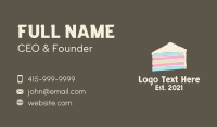 Multicolor Layered Cake Business Card