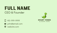 Green Baby Dinosaur Business Card
