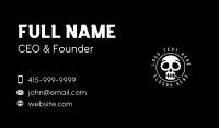 Skull Cigarette Smoking Business Card