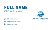 Blue Car Water Splash Business Card Design