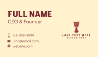 Djembe Tribal Note Business Card Design