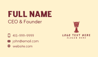 Djembe Tribal Note Business Card