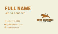 Running Cute Dog Business Card