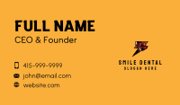 Thunderbolt Football Player Business Card