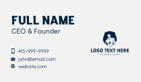 Man Muscle Shield Business Card Design