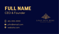 Gold Luxury Pyramid Business Card