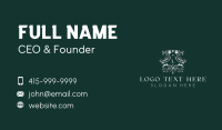 Elegant Floral Stylist Business Card