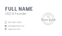 Stylish Rose Script Business Wordmark Business Card