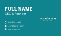 Professional Elegant Wordmark Business Card Design